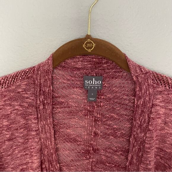 Layering Sweater Burgundy Half Sleeves Oversized - Picture 2 of 6
